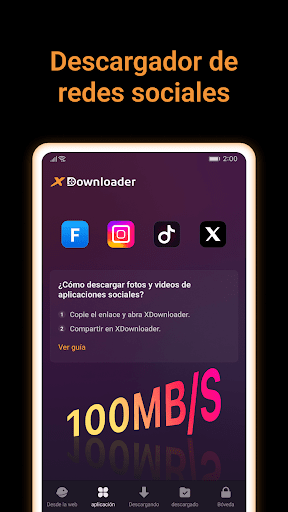 Captura de pantalla de X Downloader & Video Player