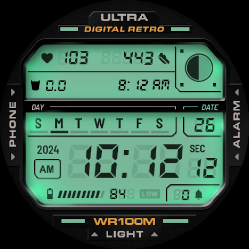 Captura de pantalla de ULTRA Digital Retro watch face