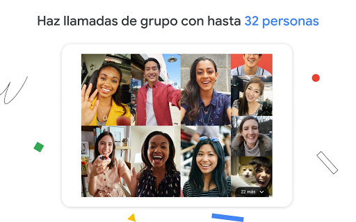 Captura de pantalla de Google Meet