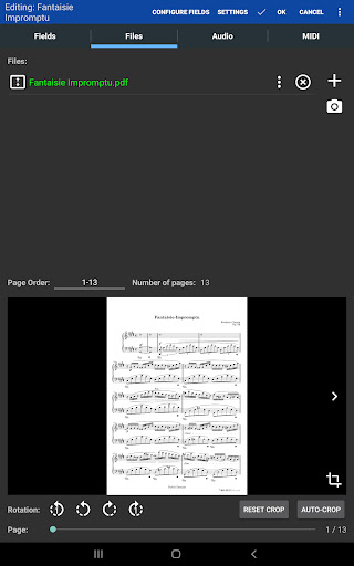 MobileSheets screenshot