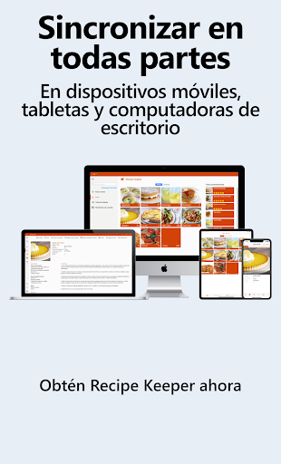 Captura de pantalla de Recipe Keeper