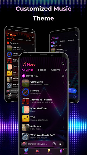 Captura de pantalla de Offline Music Mp3 Player- Muso