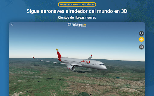 Captura de pantalla de Flightradar24 Flight Tracker