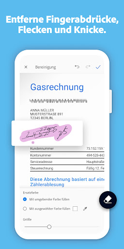 Adobe Scan KI-PDF Scanner, OCR Screenshot