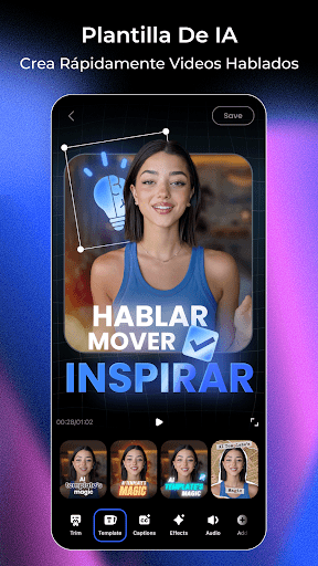 Captura de pantalla de Vmake: Editor de Video UGC