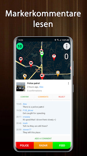 Polizei Detektor Blitzer Radar Screenshot