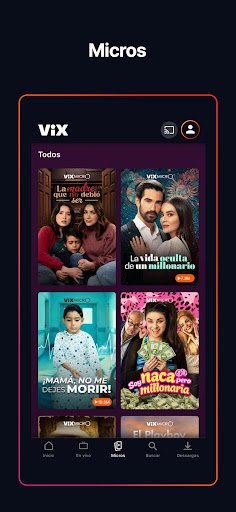 Captura de pantalla de ViX: TV, Deportes y Noticias