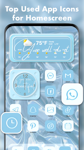 Captura de pantalla de Widgets Art - Wallpaper, Theme