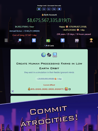 Captura de pantalla de Idle Trillionaire: Money Game