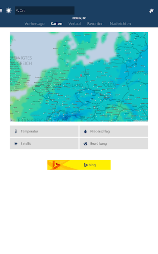MSN Wetter Screenshot