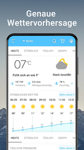 Wetterzeitleiste Lokales Radar Screenshot