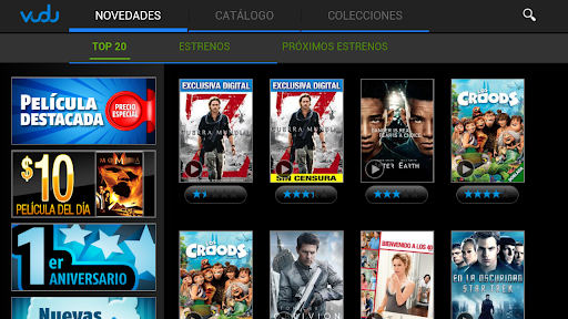 Captura de pantalla de VUDU - Películas HDX