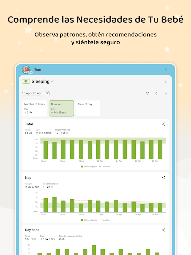 Captura de pantalla de Baby Daybook Lactancia materna