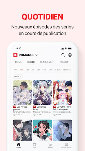 Captura de pantalla de LEZHIN FR