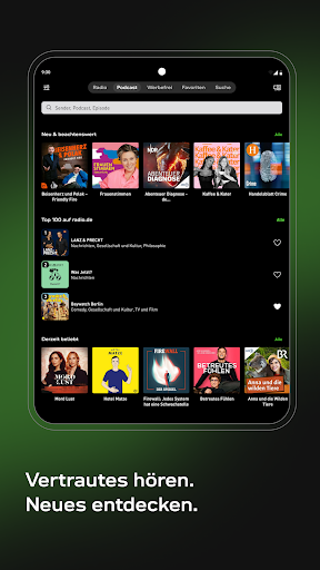 radio.de - Radio und Podcast Screenshot