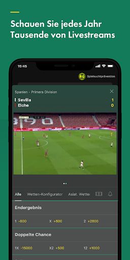 bet365 Sportwetten Screenshot
