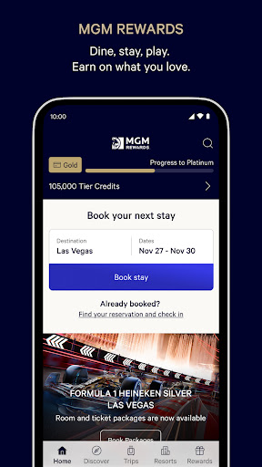 Captura de pantalla de MGM Rewards