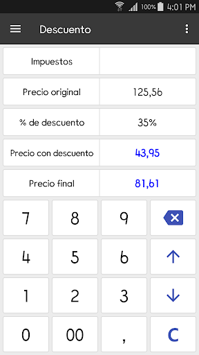 Captura de pantalla de ClevCalc - Calculadora