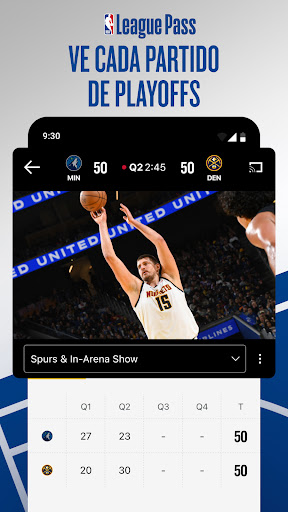 Captura de pantalla de NBA App: baloncesto en directo