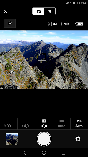 Captura de pantalla de SnapBridge