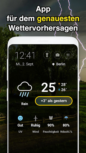 Wetteransicht Screenshot