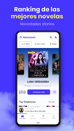 Captura de pantalla de AlphaNovel - Libros y cómics