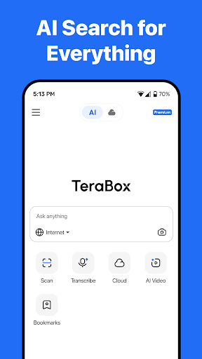 TeraBox: 1TB Cloud & AI Space Screenshot