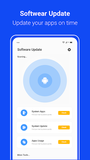 Captura de pantalla de Actualización de Software