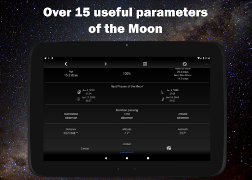 Captura de pantalla de Moon Phase Calendar