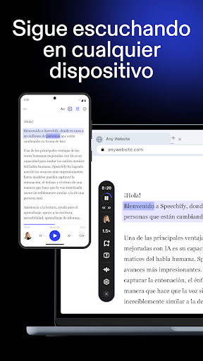 Captura de pantalla de Speechify: Lector de Voz IA