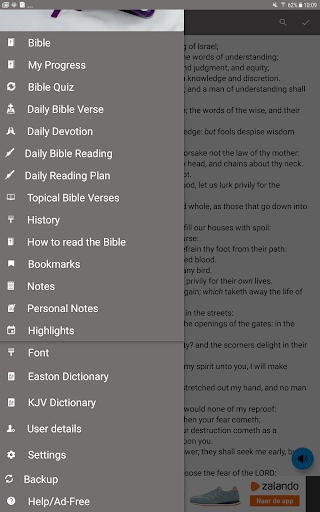 Captura de pantalla de King James Bible - KJV Offline