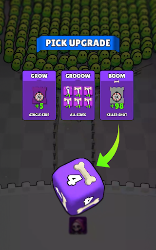 Captura de pantalla de Dice vs Monsters: Defensa Idle