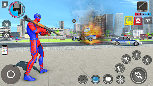 Captura de pantalla de Rope Action City Fighting Game