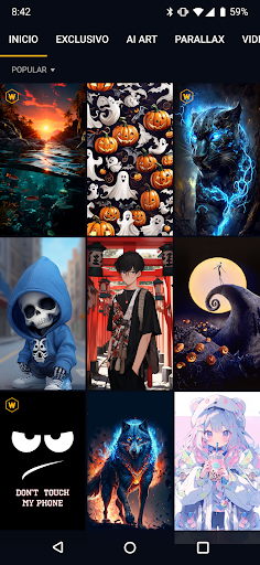 Captura de pantalla de Wallcraft – Fondos de pantalla