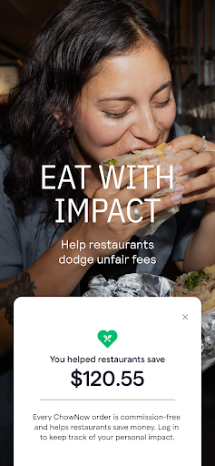 Captura de pantalla de ChowNow: Local Food Ordering