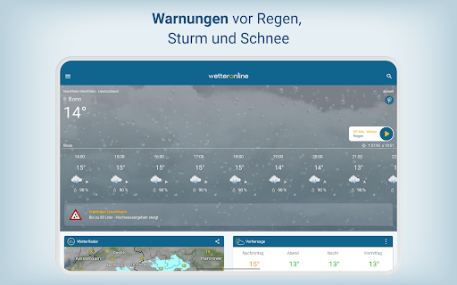 Wetter Online - RegenRadar Screenshot