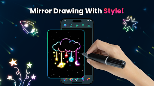 Captura de pantalla de Magic Doodle: Glow Art Drawing