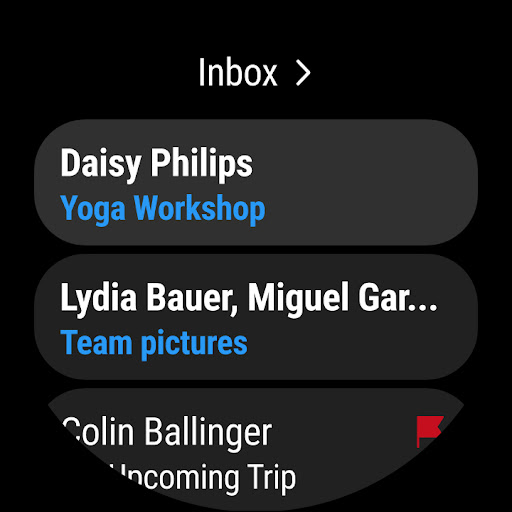 Captura de pantalla de Microsoft Outlook