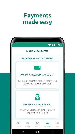 Captura de pantalla de CareCredit Mobile
