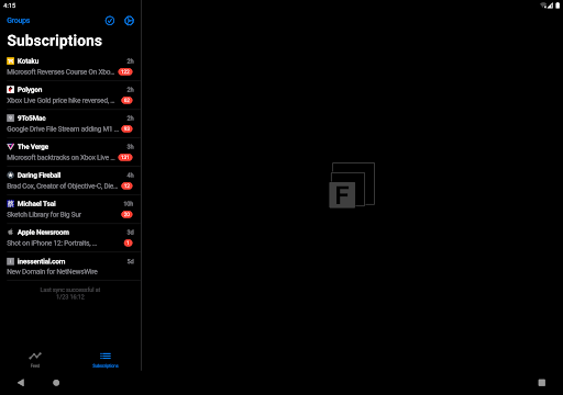 Captura de pantalla de Fluent Reader Lite - RSS Clien