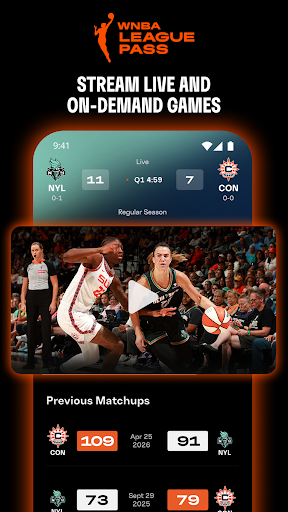 WNBA - Live Games & Scores Screenshot