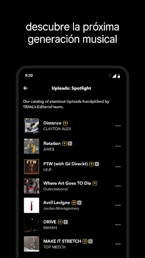 Captura de pantalla de TIDAL Music: sonido HiFi