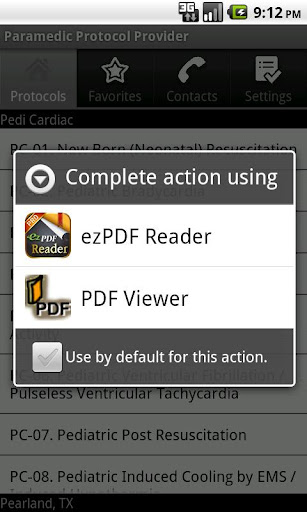 Captura de pantalla de Paramedic Protocol Provider