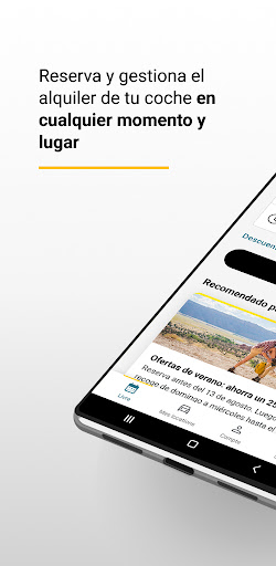 Captura de pantalla de Hertz: alquiler de coches