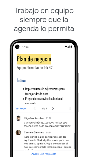 Captura de pantalla de Documentos de Google