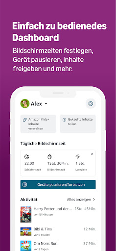 Amazon Kids Eltern Dashboard Screenshot
