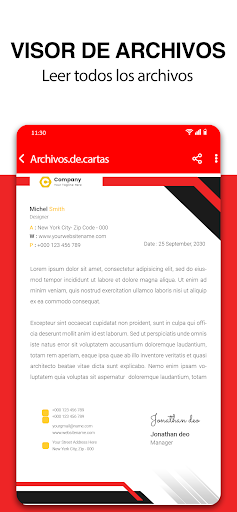 Captura de pantalla de Lector de todos los documentos