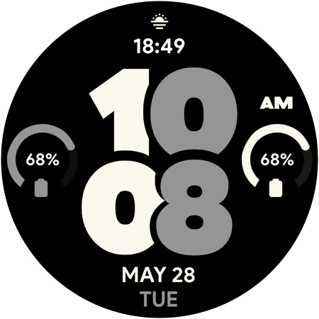 Captura de pantalla de Pixel Pro 2 - Watch face