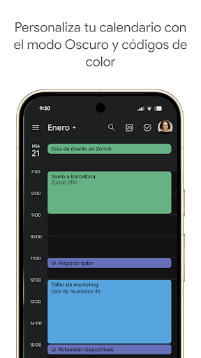 Captura de pantalla de Google Calendar
