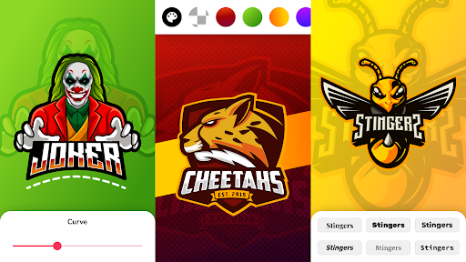 Captura de pantalla de Esports crea logos para juegos
